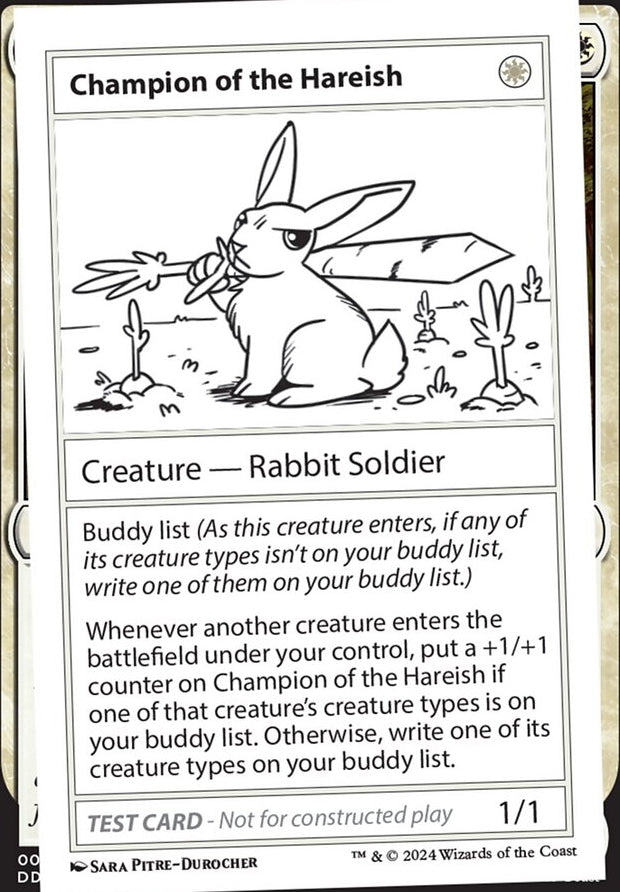 Champion of the Hareish [#0275 Playtest] (MB2-R)