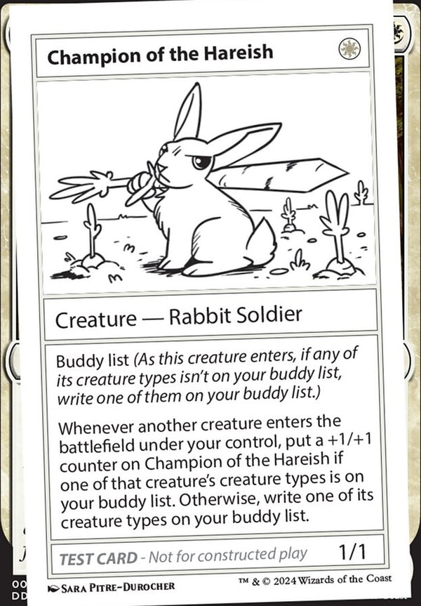 Champion of the Hareish [#0275 Playtest] (MB2-R)