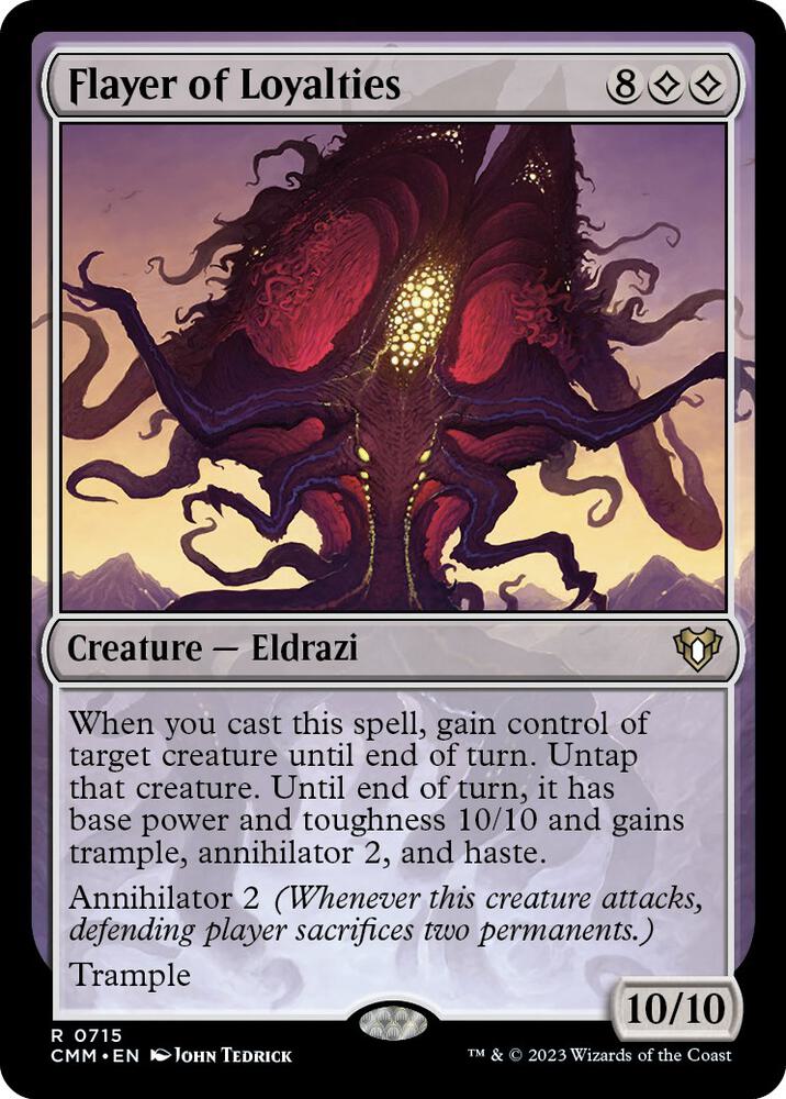 Flayer of Loyalties [#0715 New Commander Cards] (CMM-R) Damaged
