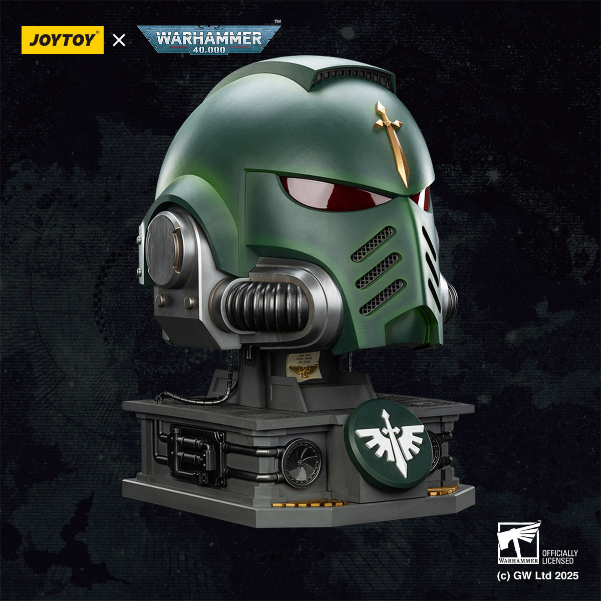 JoyToy: Warhammer 40K - Dark Angels MKX Helmet & Display Stand Prop Replica