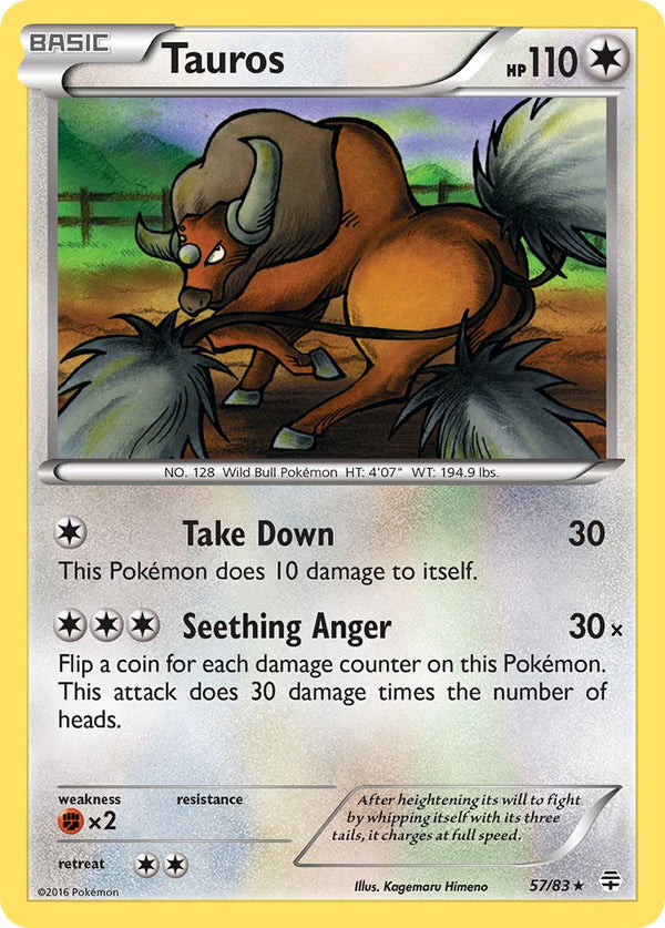 Tauros - 057/083 (GEN) Rare - Near Mint