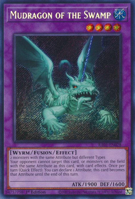 Mudragon of the Swamp (RA01-EN028) Secret Rare - Near Mint 1st Edition