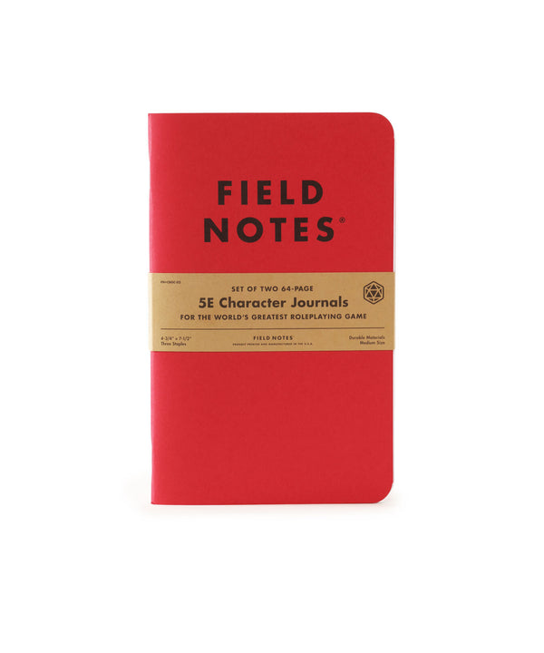 Field Notes: 64- Page 5E Character Journal