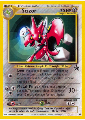 Scizor (33) Black Star Promo  - Light Play