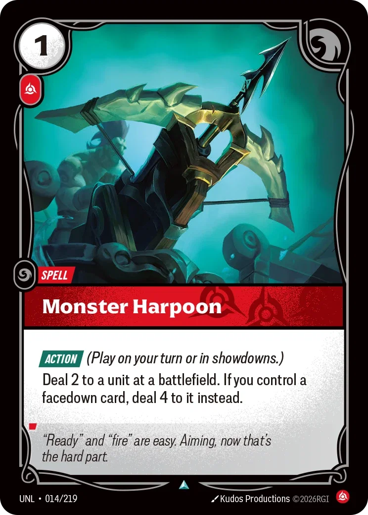 Monster Harpoon - 014/219 (UNL)  Uncommon