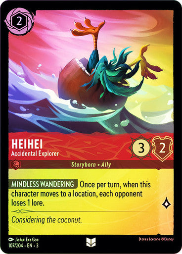 HeiHei - Accidental Explorer (Into the Inklands 107/204) Uncommon - Near Mint Cold Foil