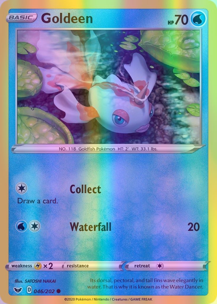 Goldeen - 046/202 (SWSH01) Common - Near Mint Reverse Holofoil