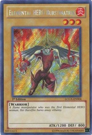 Elemental Hero Burstinatrix (LCGX-EN004) Secret Rare - Light Play 1st Edition