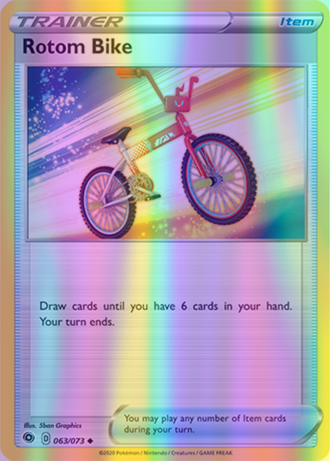 Rotom Bike - 63/73 (CHP) Uncommon - Near Mint Reverse Holofoil