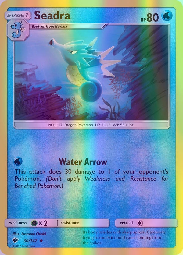 Seadra - 030/147 (SM:BUS) Uncommon - Near Mint Reverse Holofoil