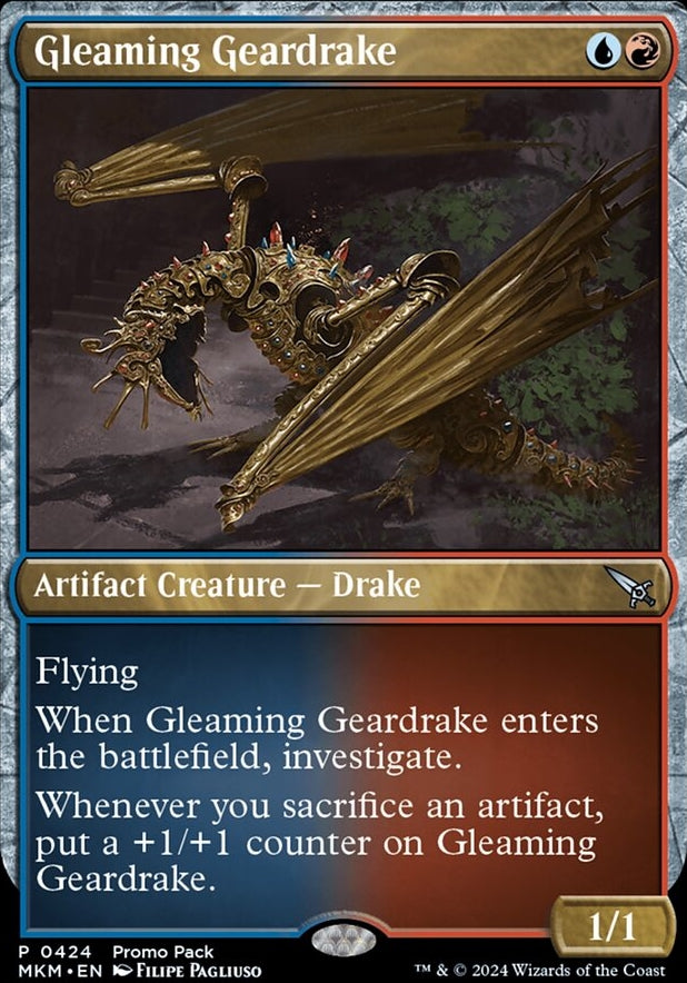 Gleaming Geardrake [#0424 FMN Style] (MKM-U-PP)