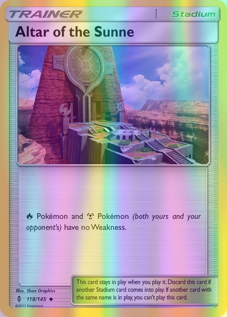 Altar of the Sunne - 118/145 (SM:GRI) Uncommon - Near Mint Reverse Holofoil