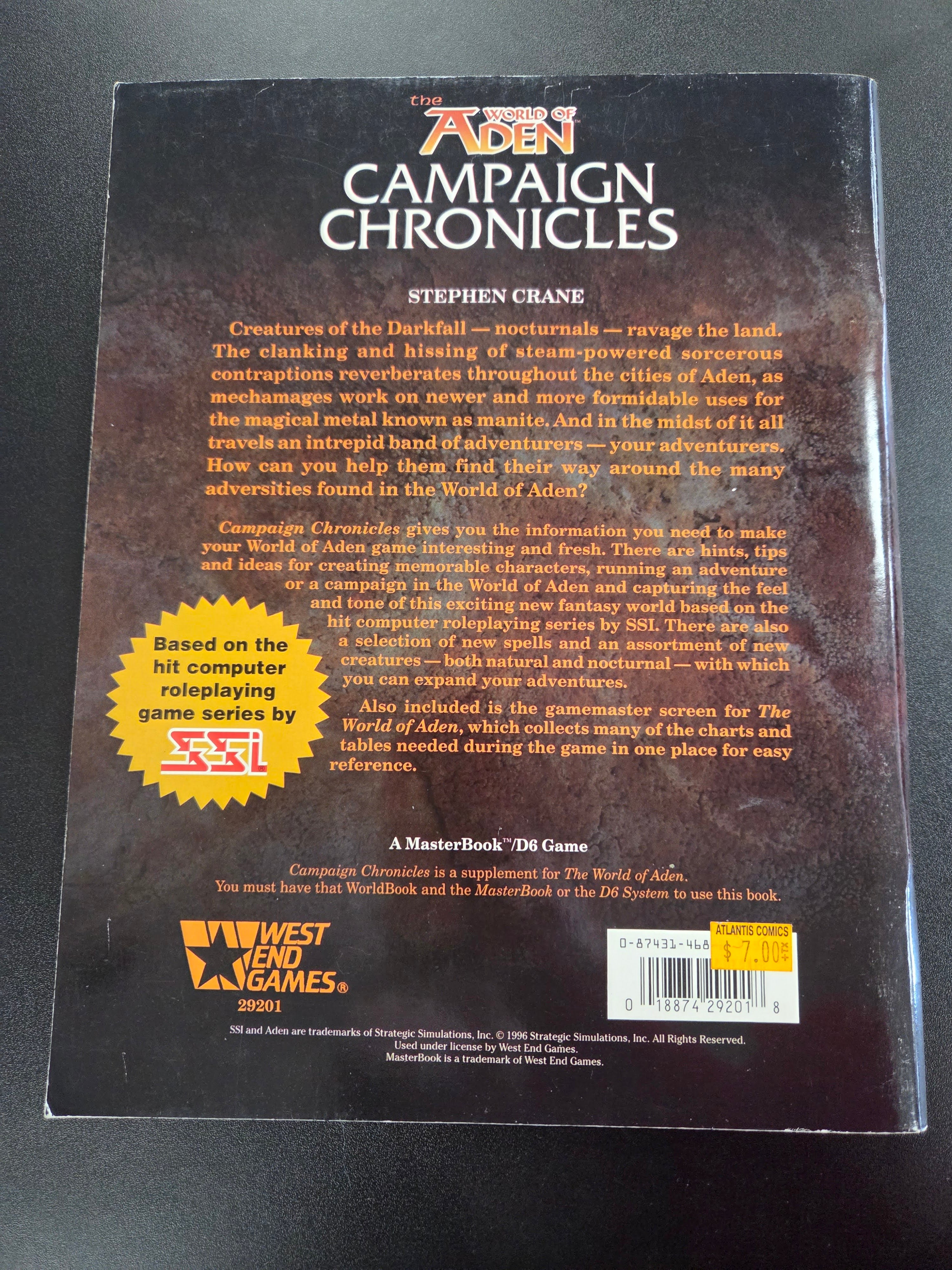World of Aden Campaign Chronicles (USED)