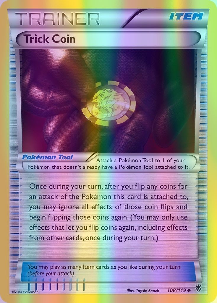 Trick Coin - 108/119 (PHF) Uncommon - Near Mint Reverse Holofoil