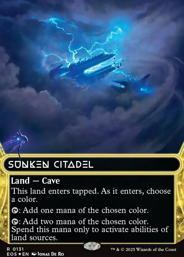 Sunken Citadel [ #0131 Galaxy Foil Borderless Stellar Sights ] (EOS-R)