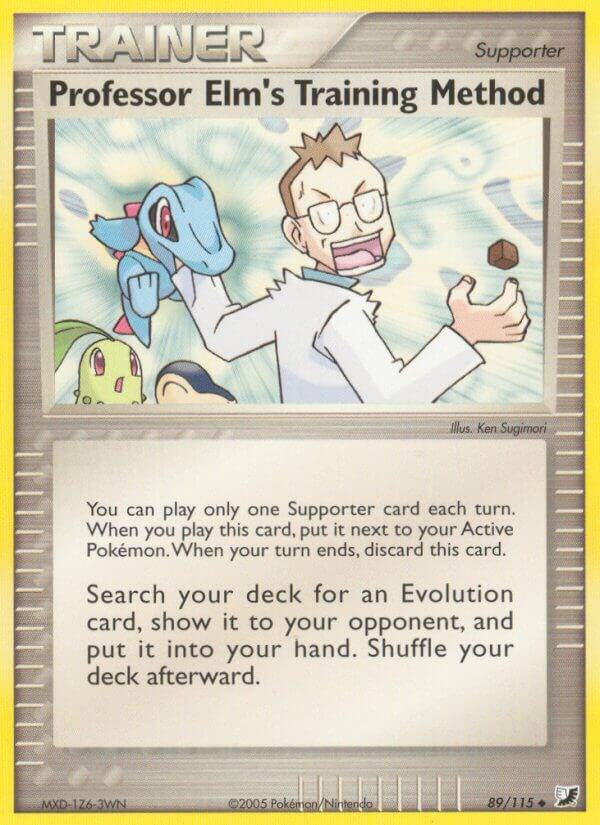 Professor Elm's Training Method - 89/115 (UF) Uncommon -Light Play Reverse Foil