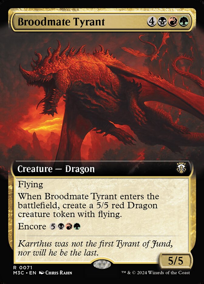 Broodmate Tyrant [#0071 Extended Art] (M3C-R)