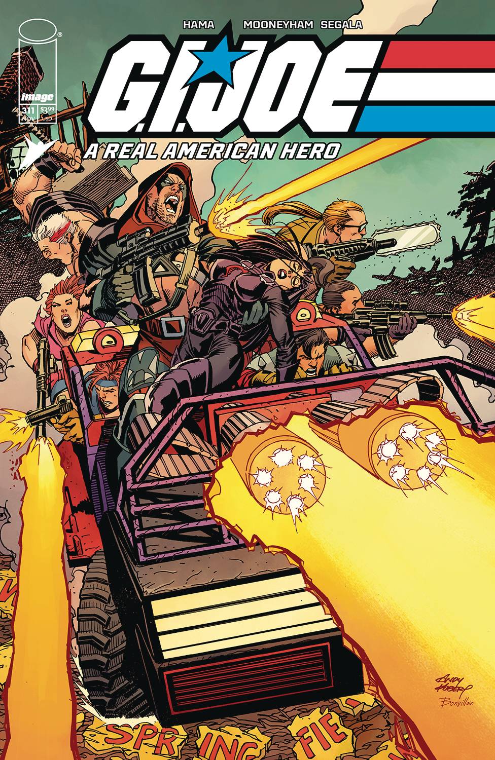 GI JOE A REAL AMERICAN HERO #311 CVR A ANDY KUBERT & TAMRA BONVILLAIN