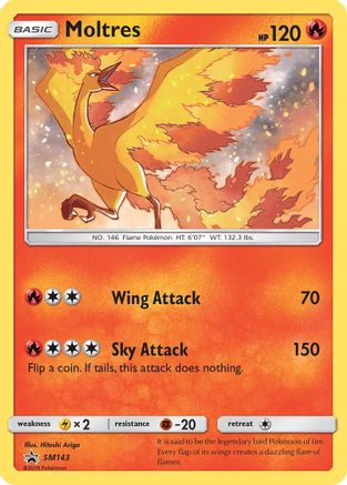 Moltres - SM143 (SM:PR) Promo - Near Mint Holofoil