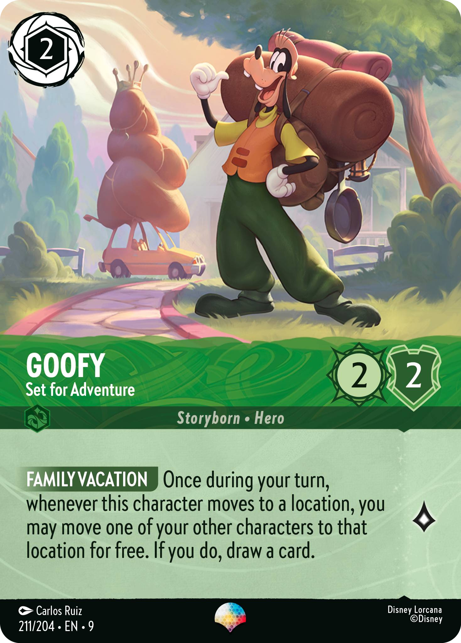 Goofy - Set for Adventure (Fabled - 211/204)  Epic