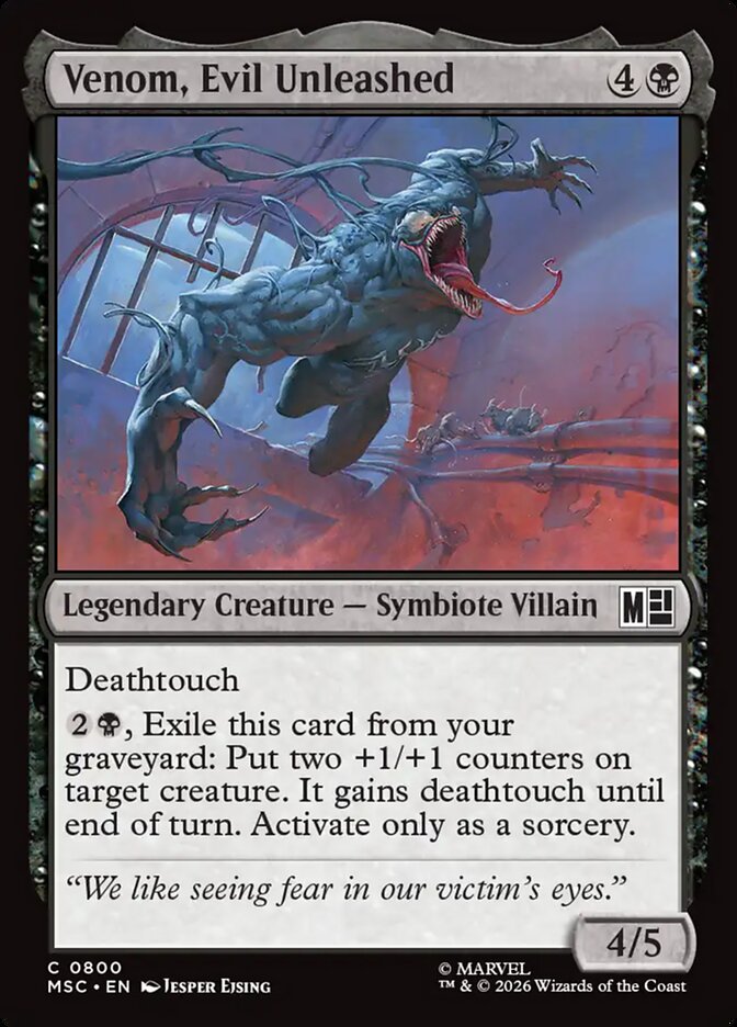 Venom, Evil Unleashed [ #0800 ] (MSC-C)