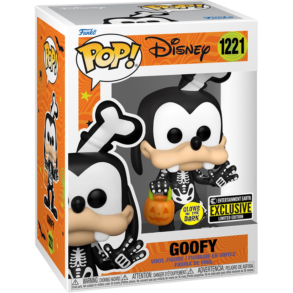 POP Figure: Disney #1221 - Goofy (Trick or Treat) (EE) (Glow)