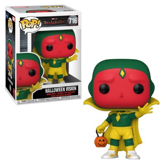 POP Figure: Marvel WandaVision #0716- Vision (Halloween) (Damaged)