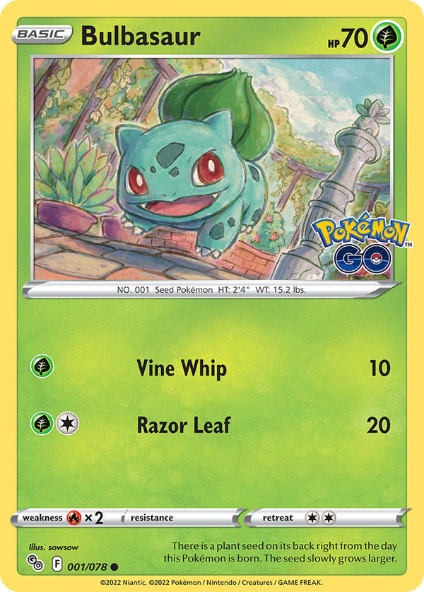 Bulbasaur - 001/078 (PGO) Common - Near Mint