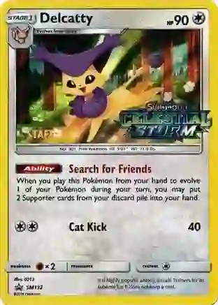 Delcatty (Prerelease) [Staff] - SM132 (SM:PR) Promo - Near Mint Holofoil