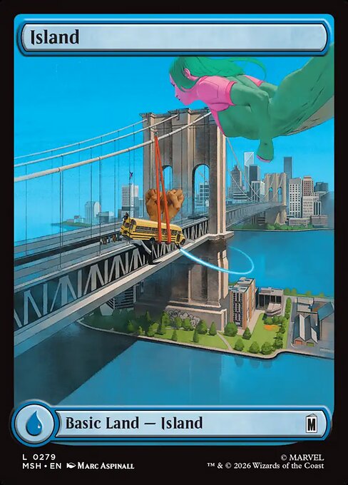 Island [ #0279 Full Art ] (MSH-L)
