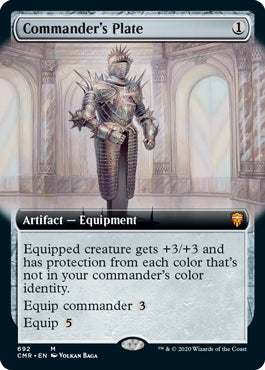 Commander's Plate [#692 Extended Art] (CMR-M)