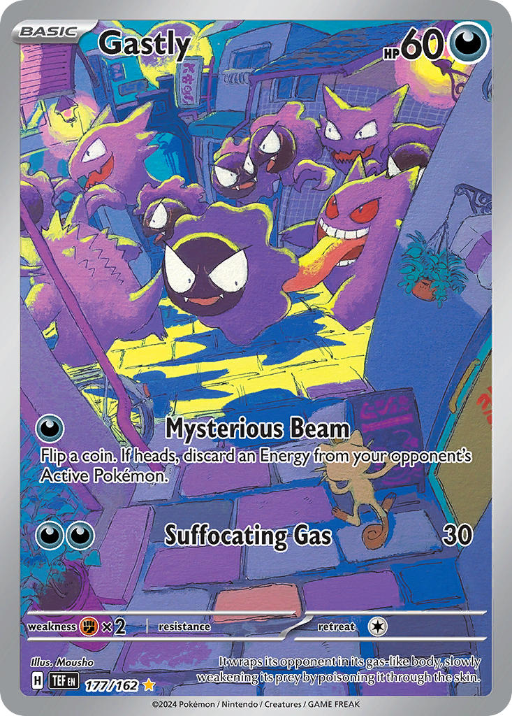 Gastly - 177/162 (TEF) Illustration Rare - Near Mint Holofoil