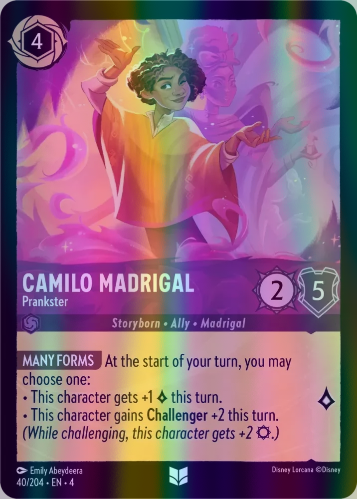 Camilo Madrigal - Prankster (Ursula's Return 040/204) Uncommon - Near Mint Cold Foil