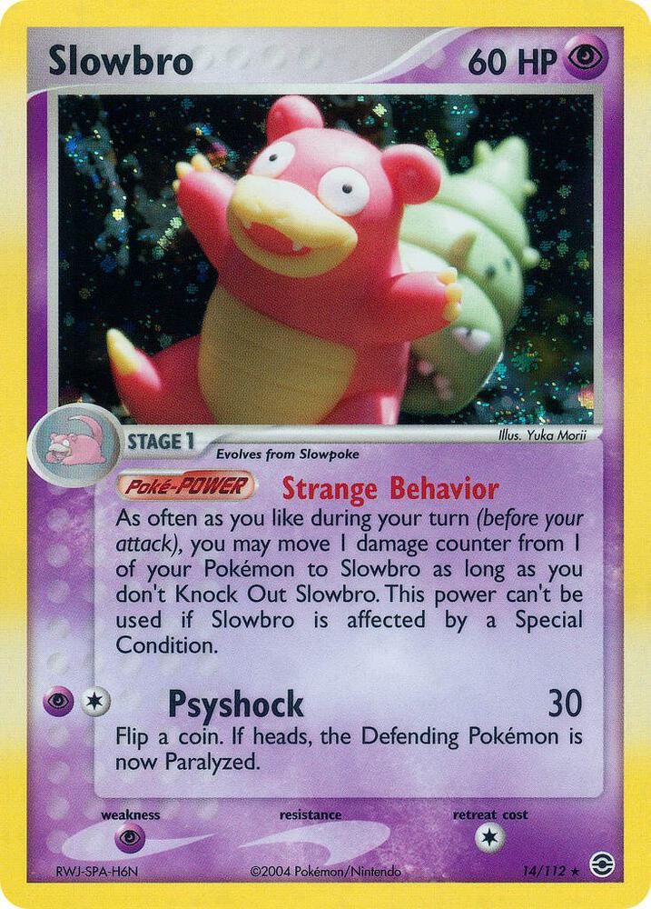 Slowbro - 14/112 (RG) Holo Rare - Moderately Play