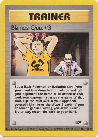 Blaine's Quiz