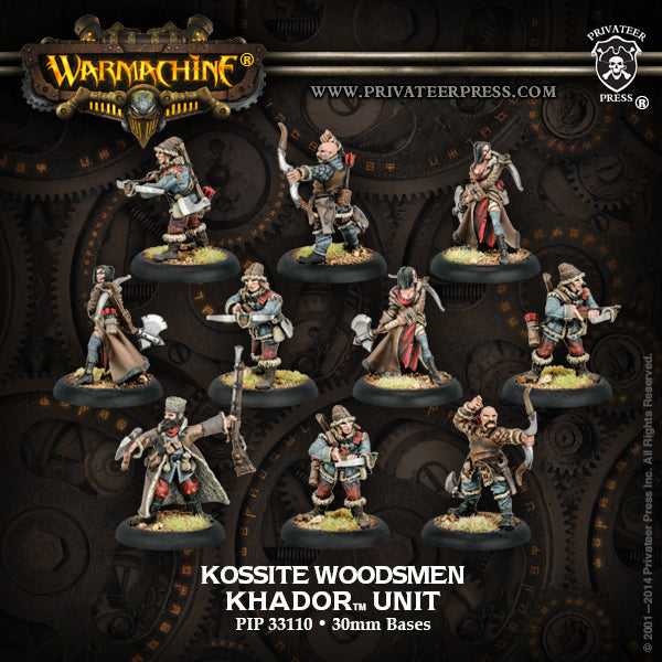 Warmachine: Khador - Kossite Woodsmen, Unit (10 Metal)