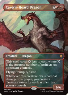 Cavern-Hoard Dragon [ #0063 Borderless Surge Foil ] (HOC-M)