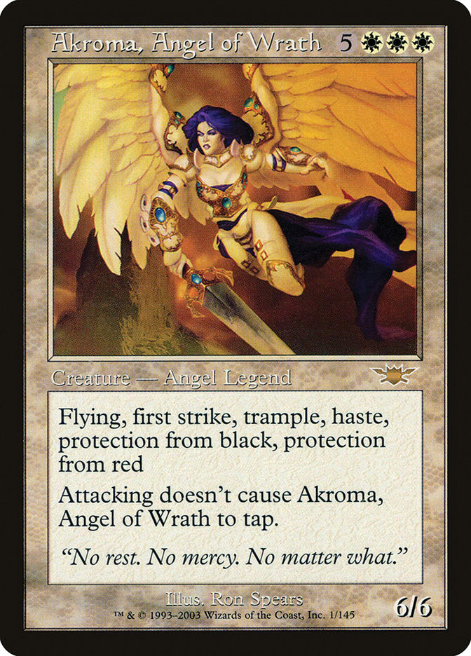 Akroma, Angel of Wrath (LGN-R) Heavy Play