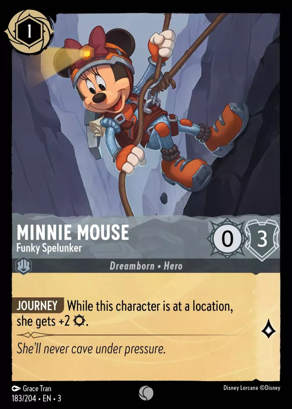 Minnie Mouse - Funky Spelunker (Into the Inklands 183/204) Common - Near Mint