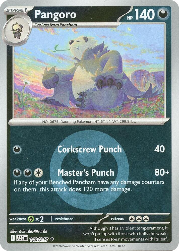 Pangoro (Energy Symbol Pattern) - 140/217 (ASC) Uncommon