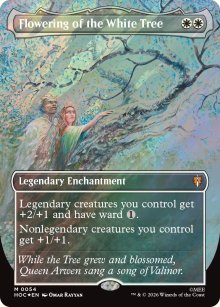 Flowering of the White Tree [ #0054 Borderless Surge Foil ] (HOC-M)