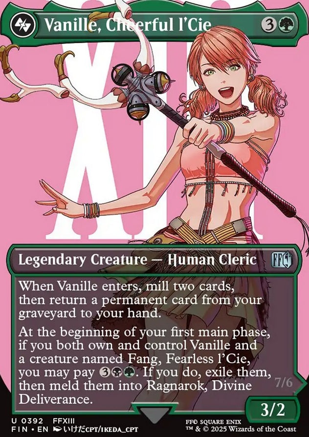 Vanille, Cheerful l'Cie [ #0392 Borderless Alternate Art ] (FIN-U)