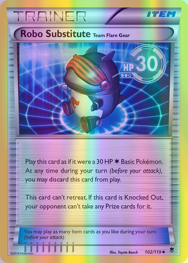 Robo Substitute - 102/119 (PHF) Uncommon - Near Mint Reverse Holofoil