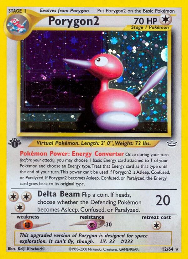 Porygon2 -012/064 (N3) Holo Rare - Damaged