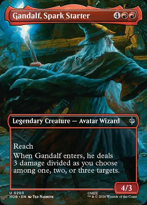 Gandalf, Spark Starter [ #0203 Borderless Scene ] (HOB-U)