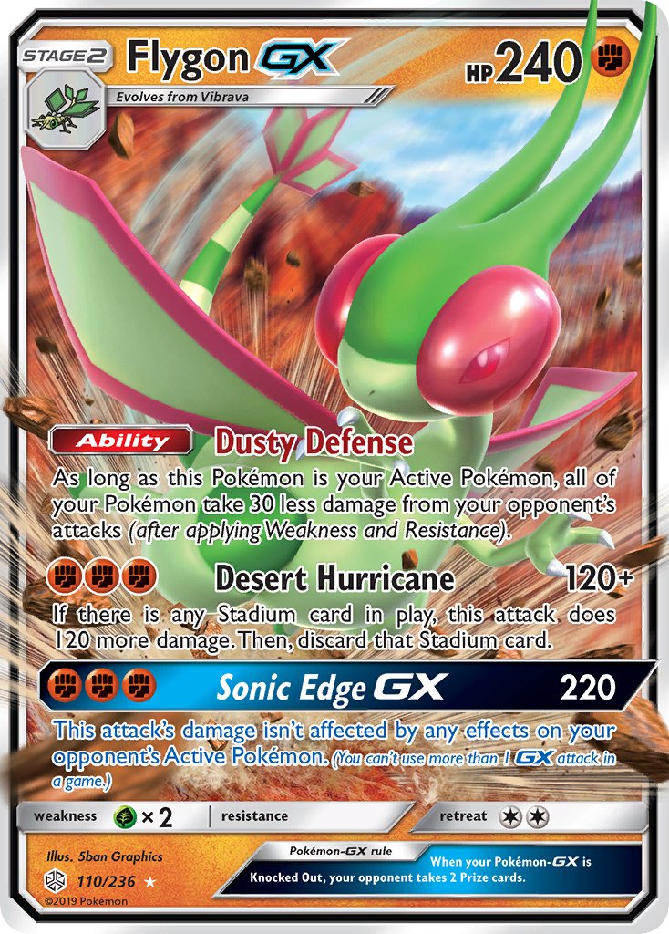Flygon GX - 110/236 (CEC) Ultra Rare - Near Mint Holofoil