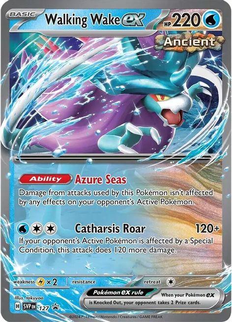 Walking Wake ex - 127 (SVP) Promo - Near Mint Holofoil