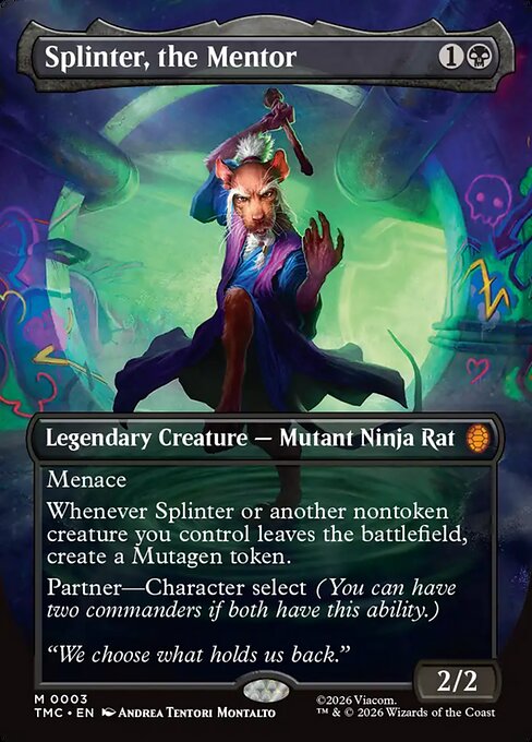 Splinter, the Mentor [ #0003 Borderless ] (TMC-M)