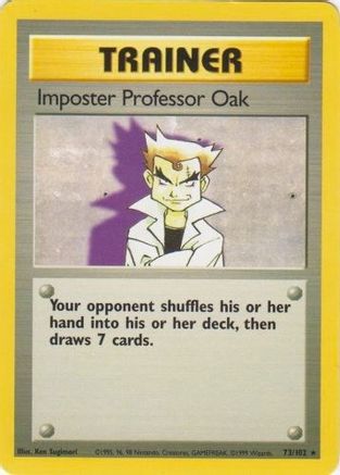 Imposter Professor Oak - 073/102 (BS) Rare - Near Mint