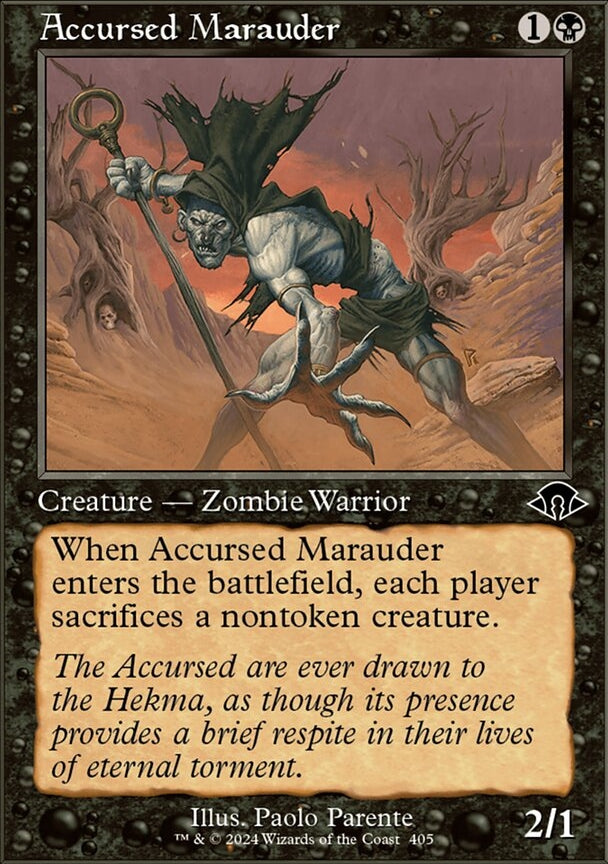 Accursed Marauder [#0405 Retro Frame] (MH3-C-FOIL)